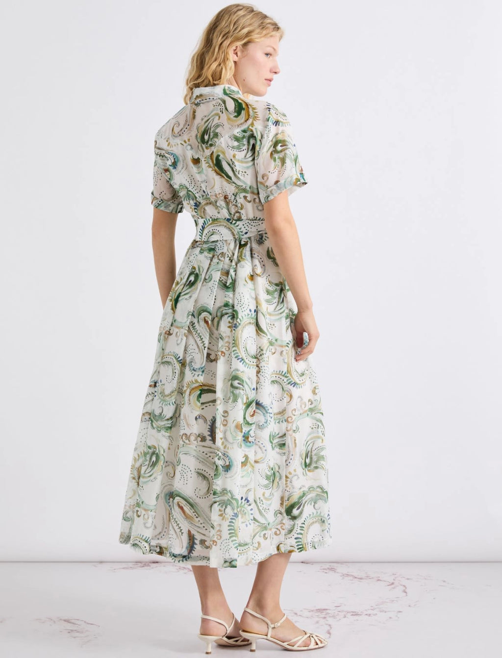 MRL-2613221342 MLLGALLI WHITE PRINT DRESS