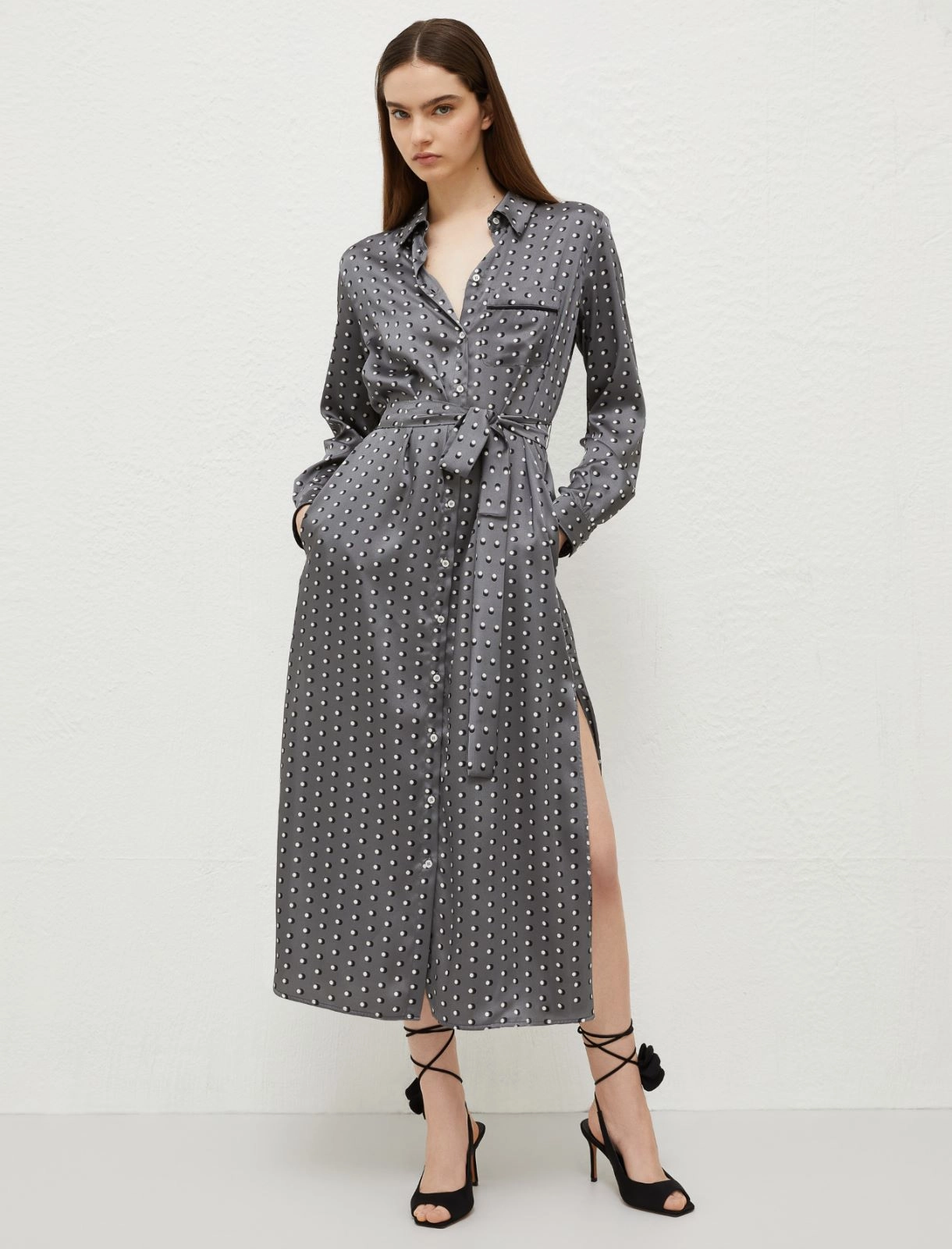 MRL-242322621 LUGANO GREY DRESS