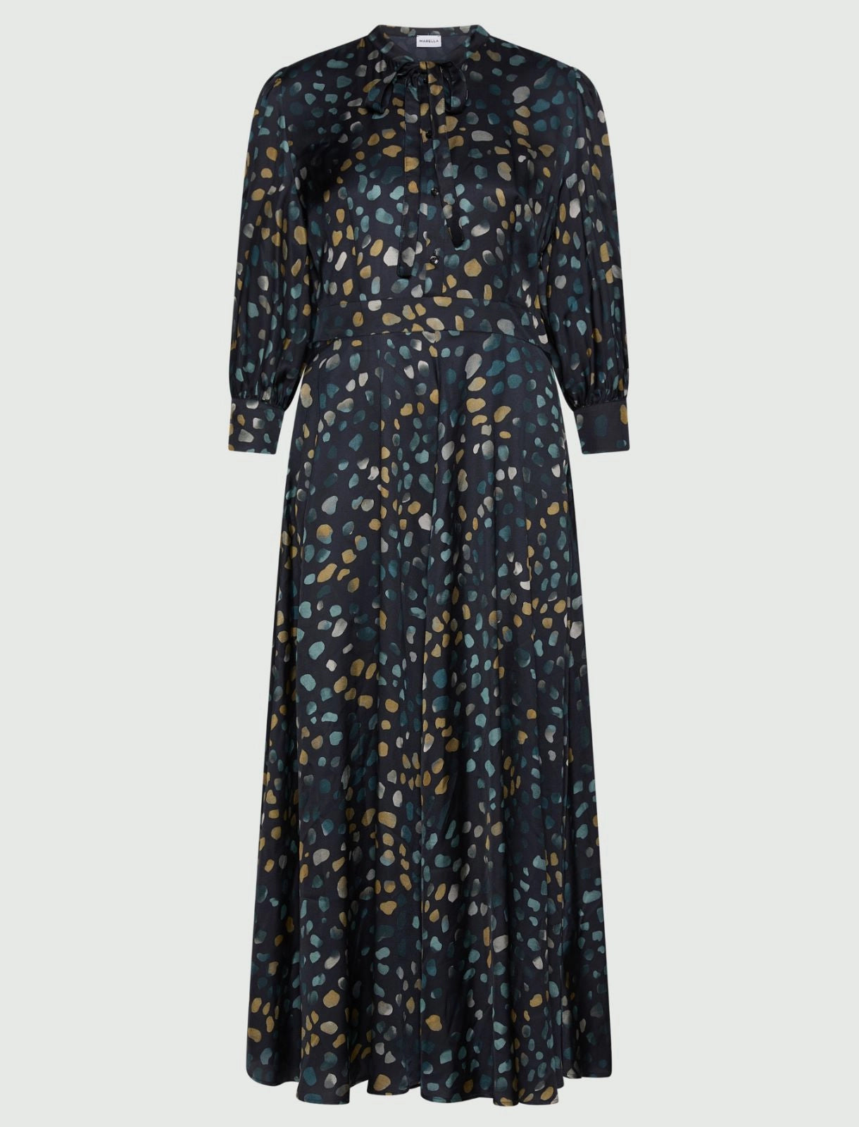MRL-2623226211 MLLFULCRO NAVY PEBBLES DRESS