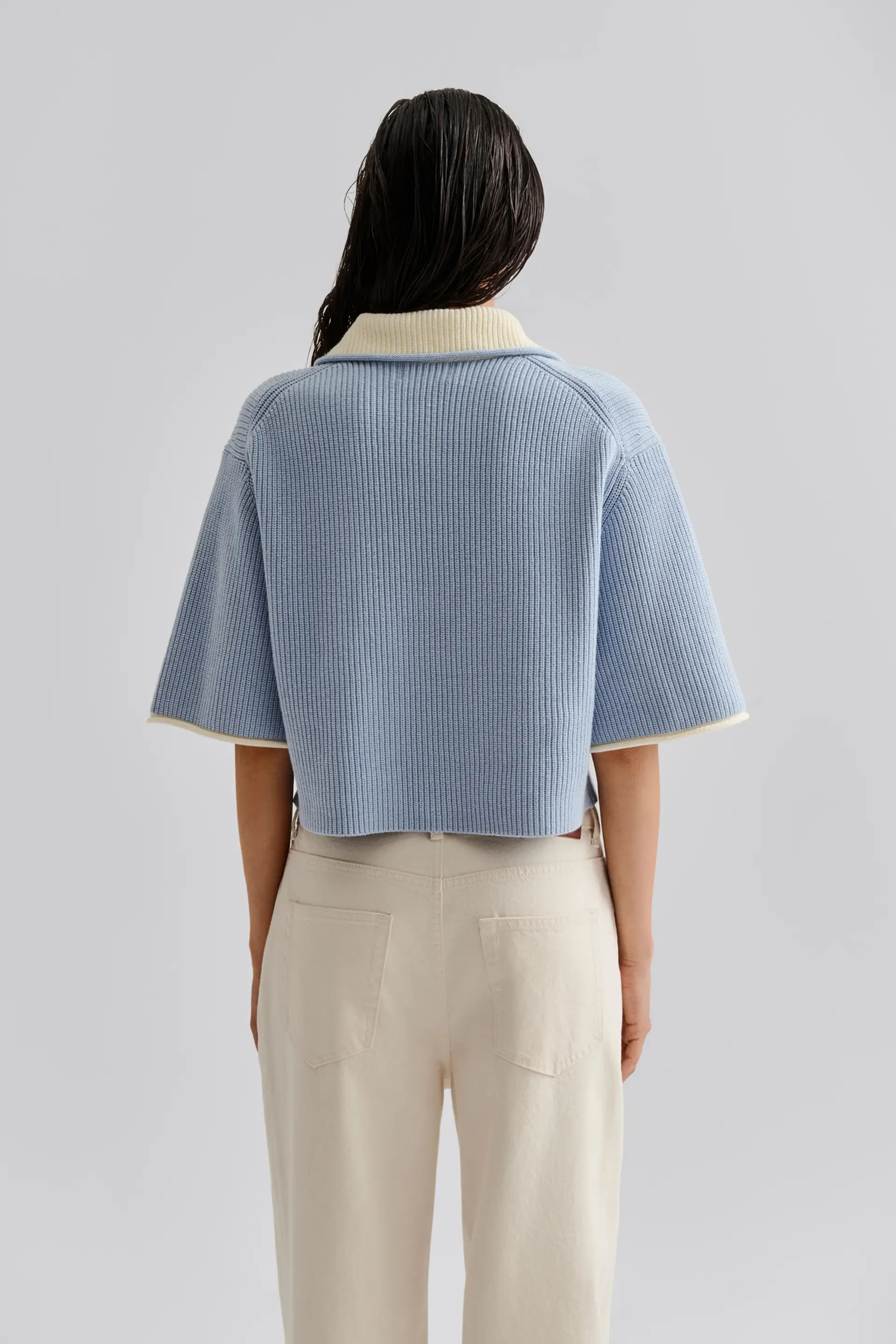 BYM-122448347 CARMELIA BLUE&BEIGE TOP