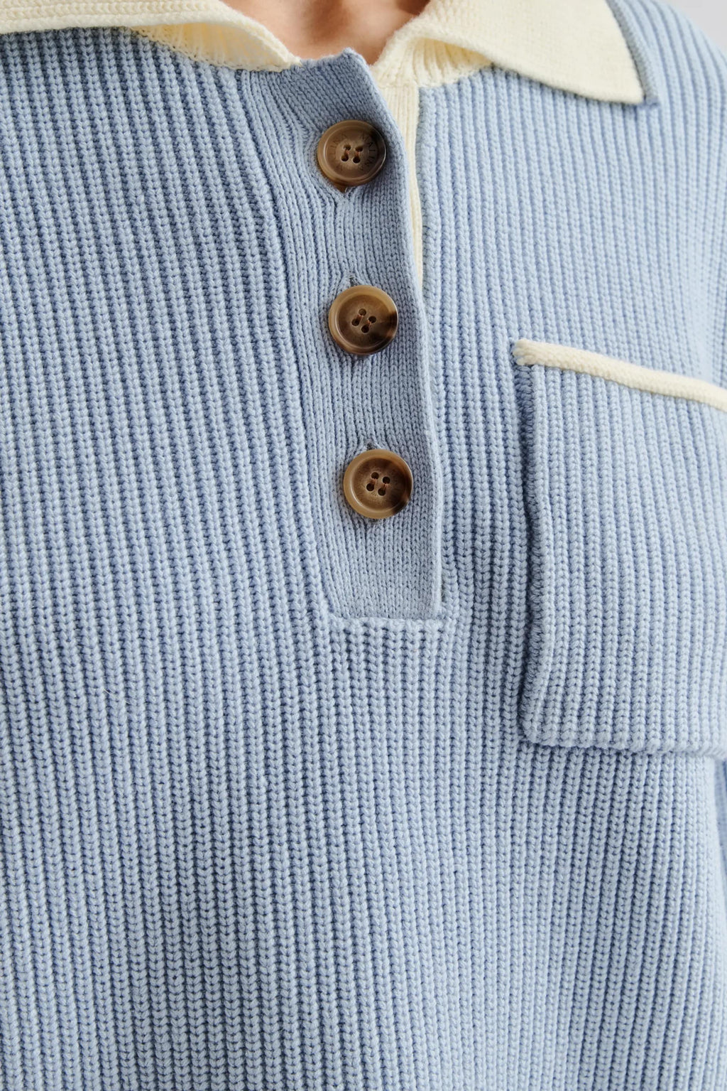 BYM-122448347 CARMELIA BLUE&BEIGE TOP