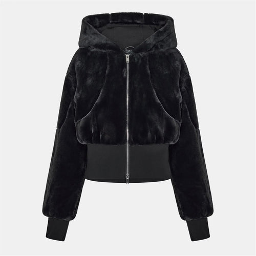 MKN-M15LS643 BLACK ROSA DI LIMA BUNNY JACKET