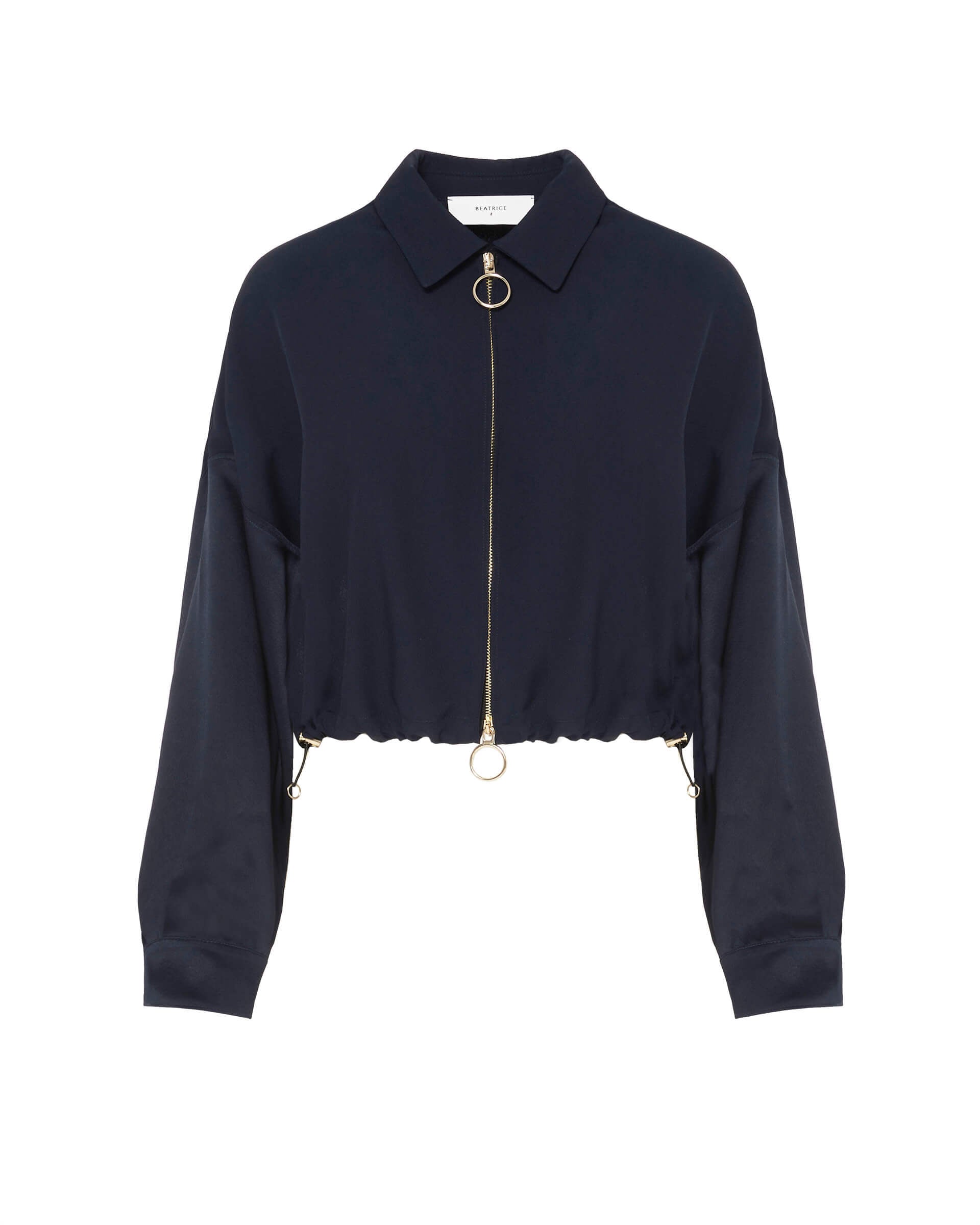 BEA-24FE3936SATIN BOMBER JACKET