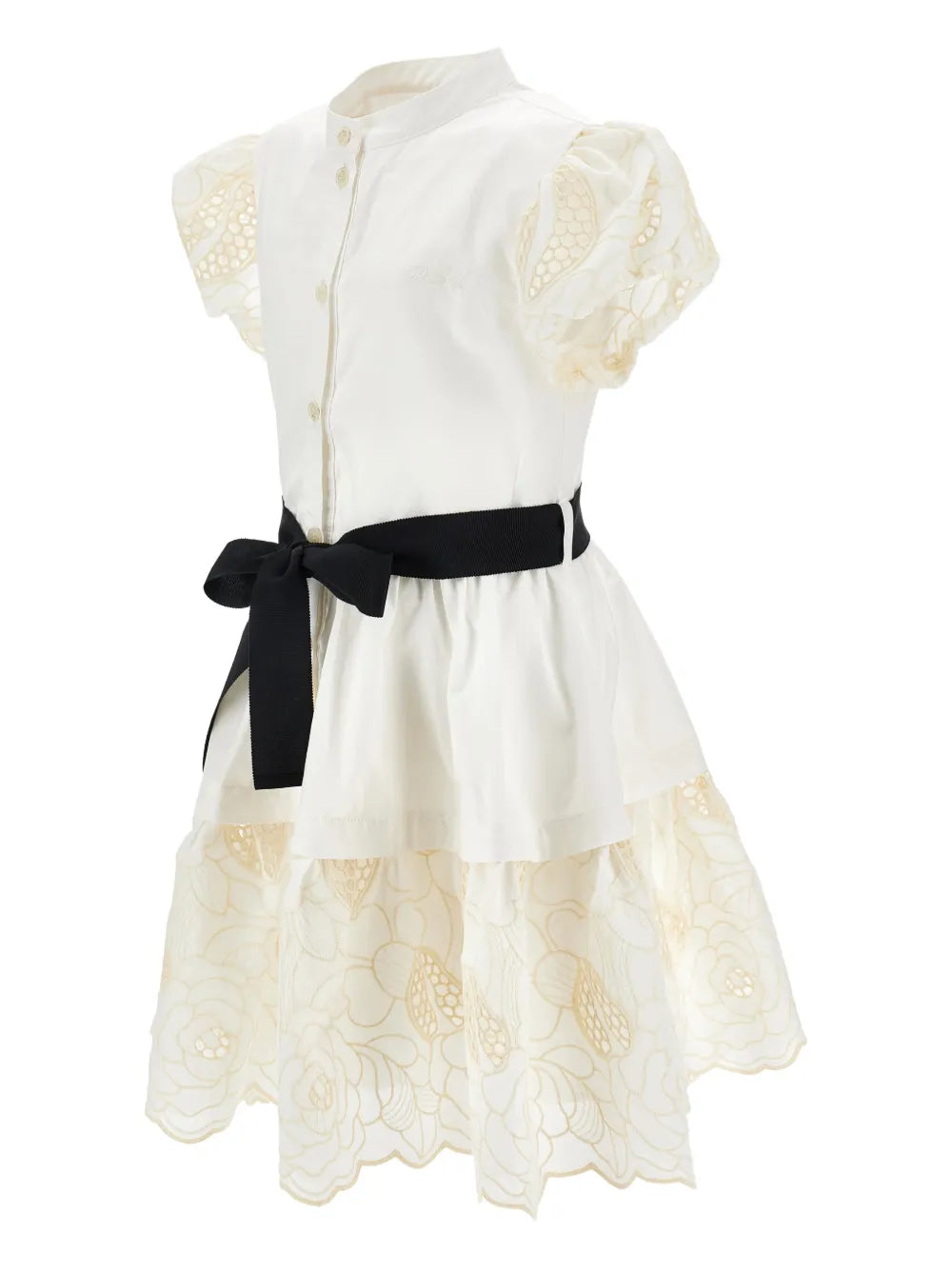 PHK-11G902 IVORY EMBROIDERED DRESS
