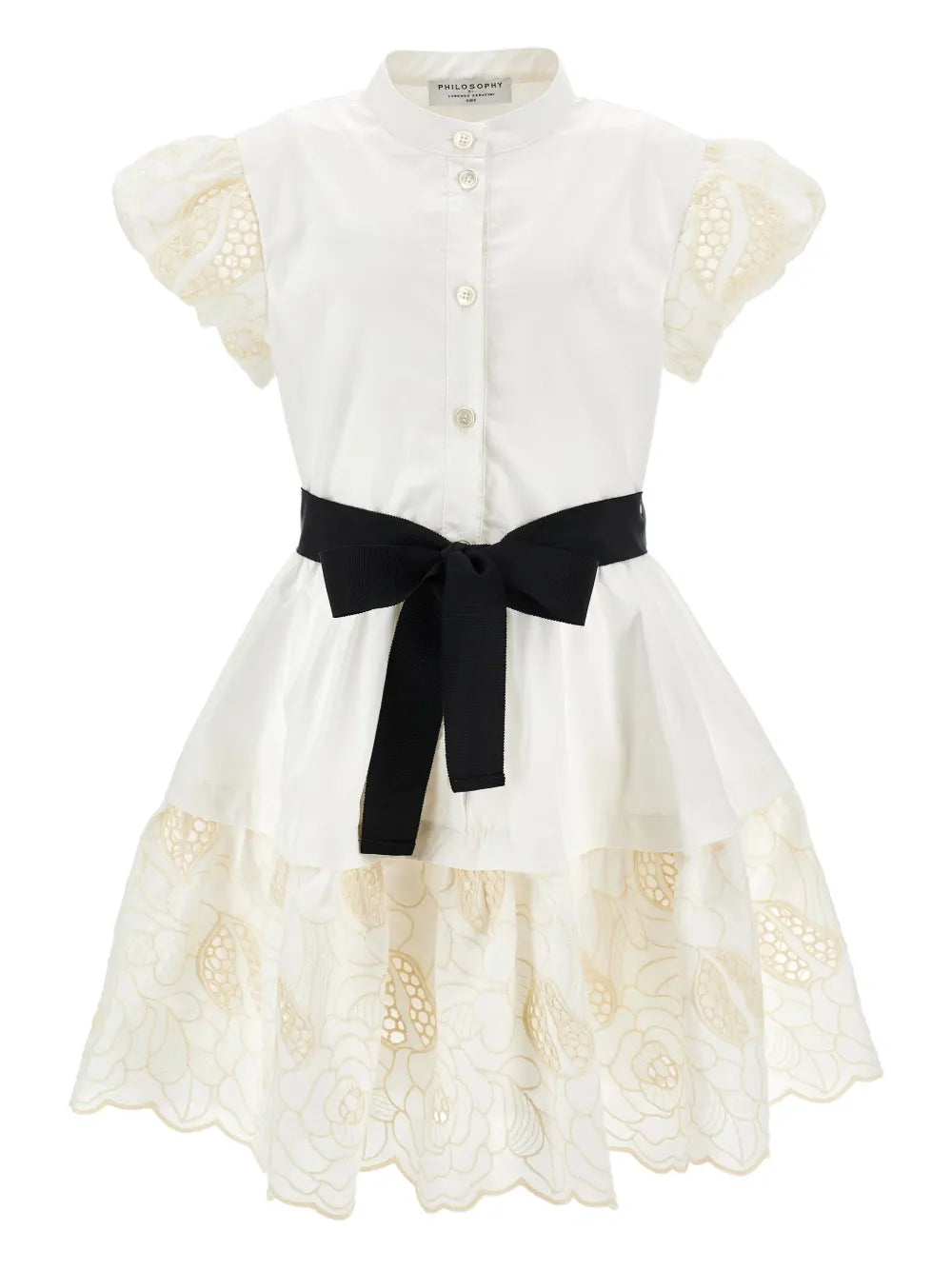 PHK-11G902 IVORY EMBROIDERED DRESS