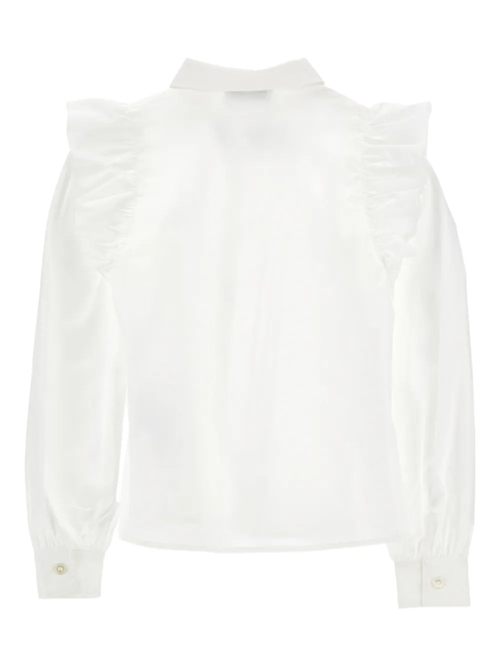 PHK-I1G304 IVORY FRILL BOW BLOUSE