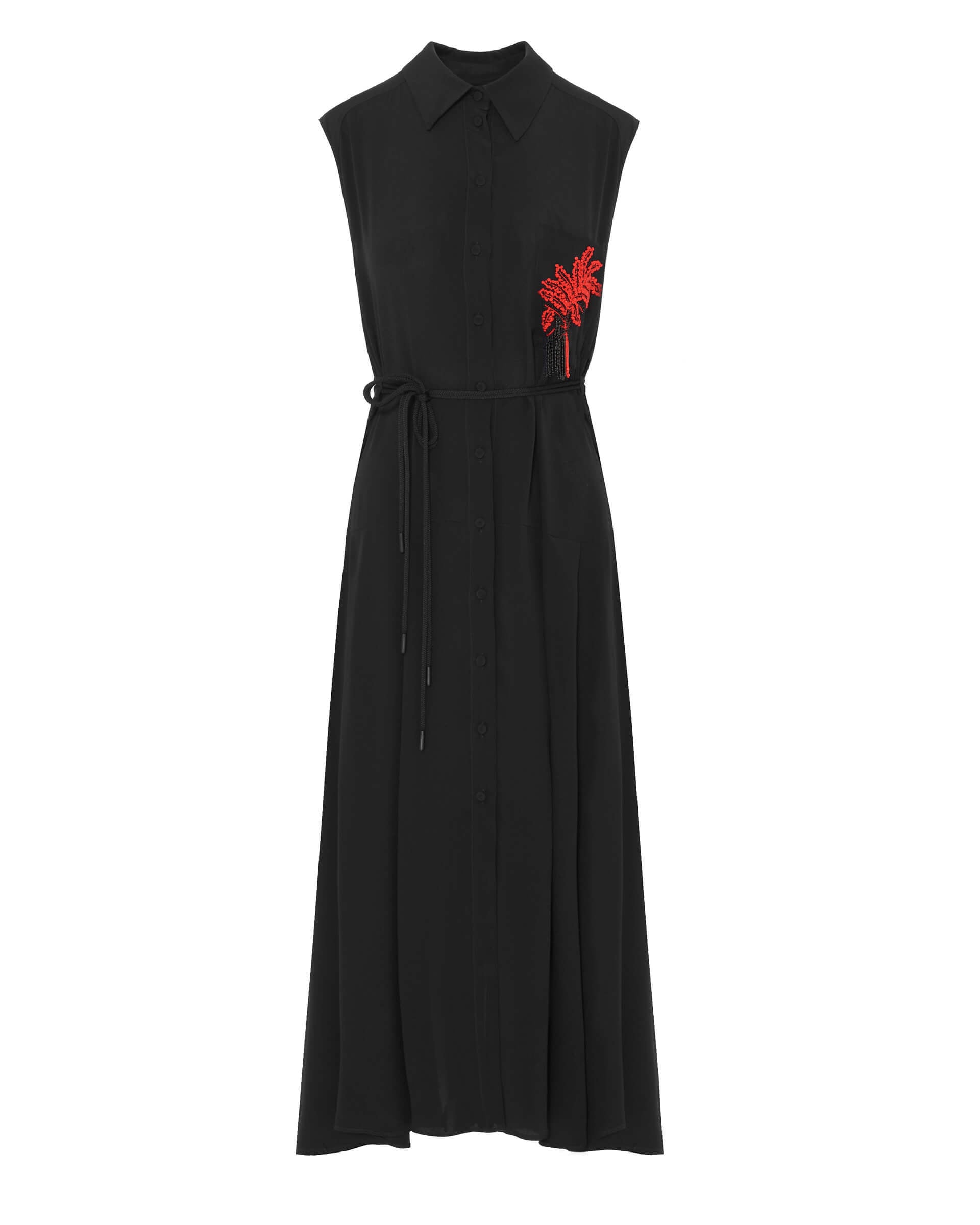 BEA-24FE6162TORRE BLK SLVLESS DRESS