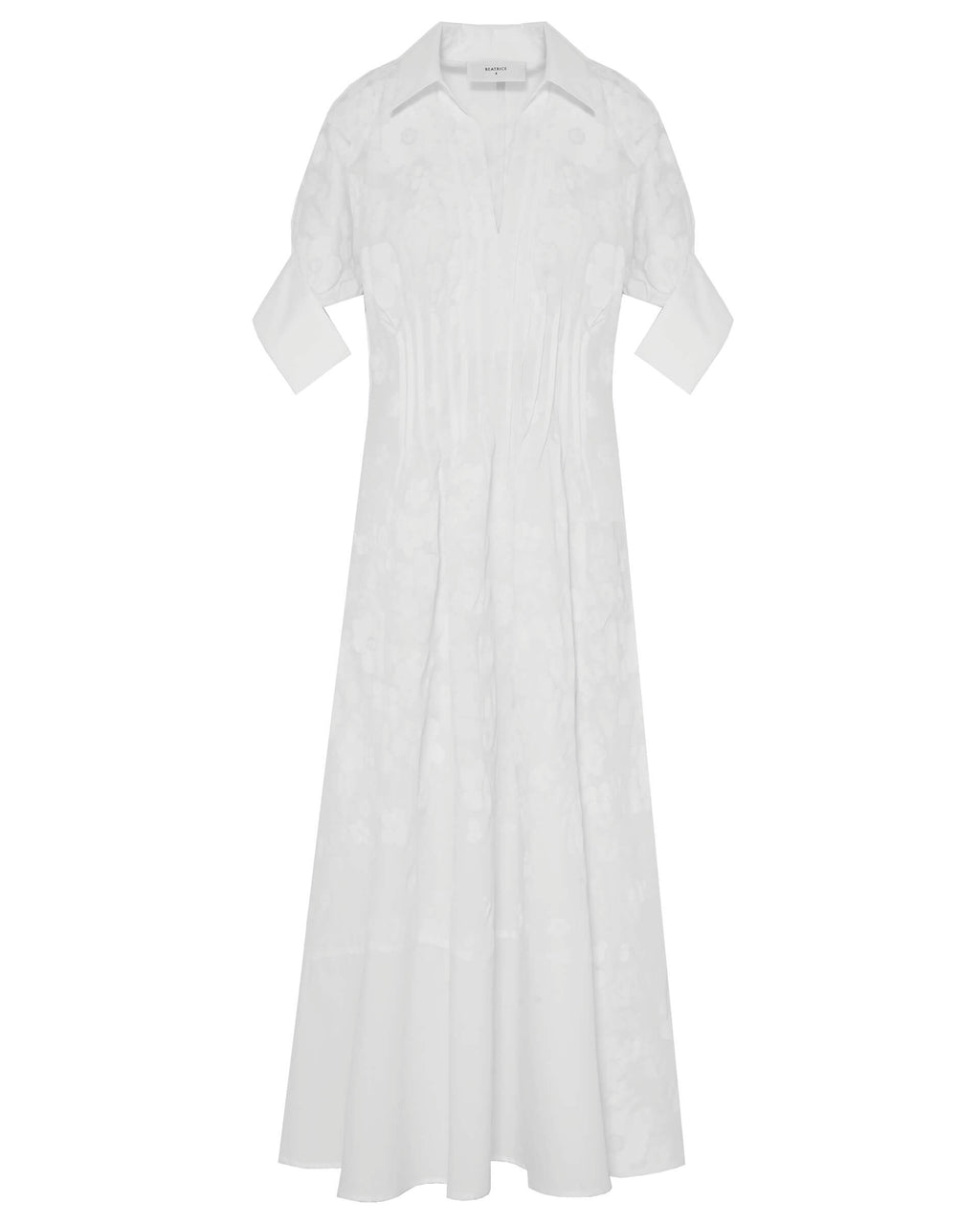 BEA-24FE6185AMA WHT FLORAL DRESS