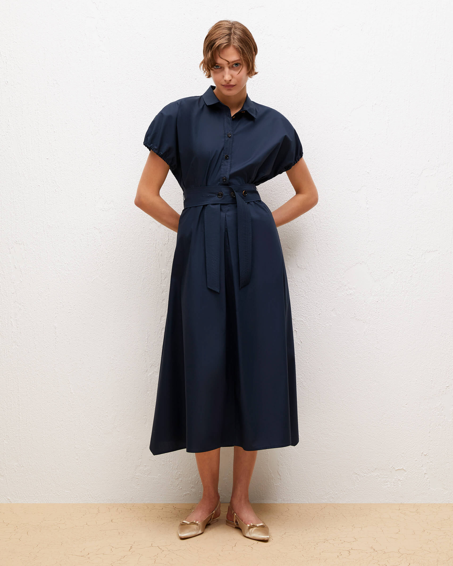 BEA-24FE6278POP PEACH SHIRT DRESS