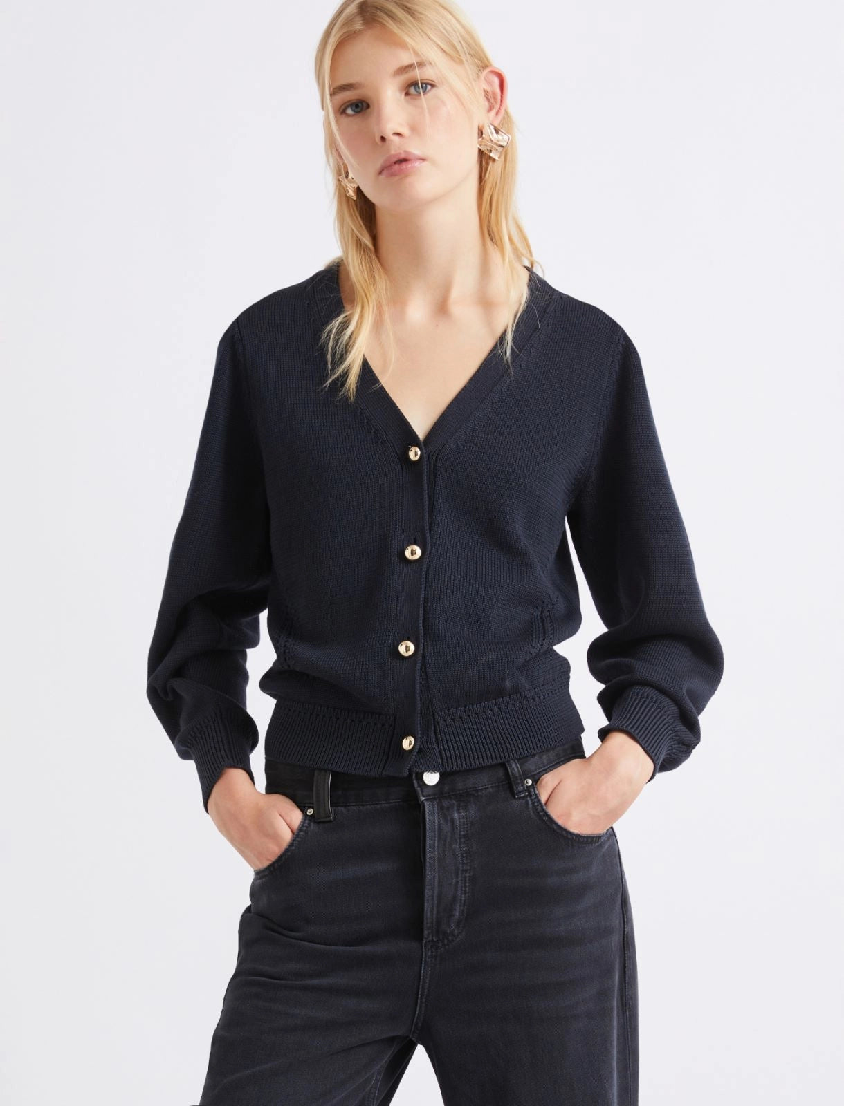 MRL-2613341084 MLPOLI NAVY CARDIGAN