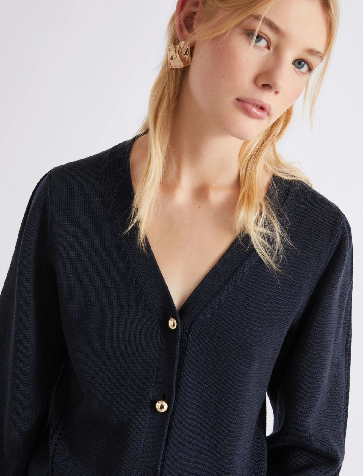 MRL-2613341084 MLPOLI NAVY CARDIGAN