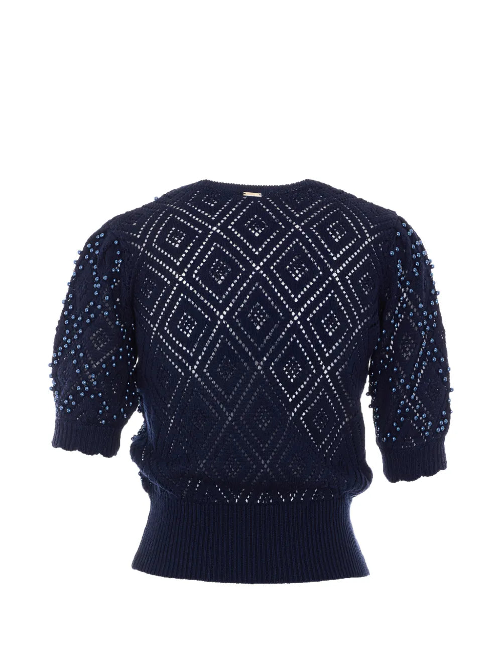 TWS-261TP3201 NAVY ARGYLE PEARL TOP