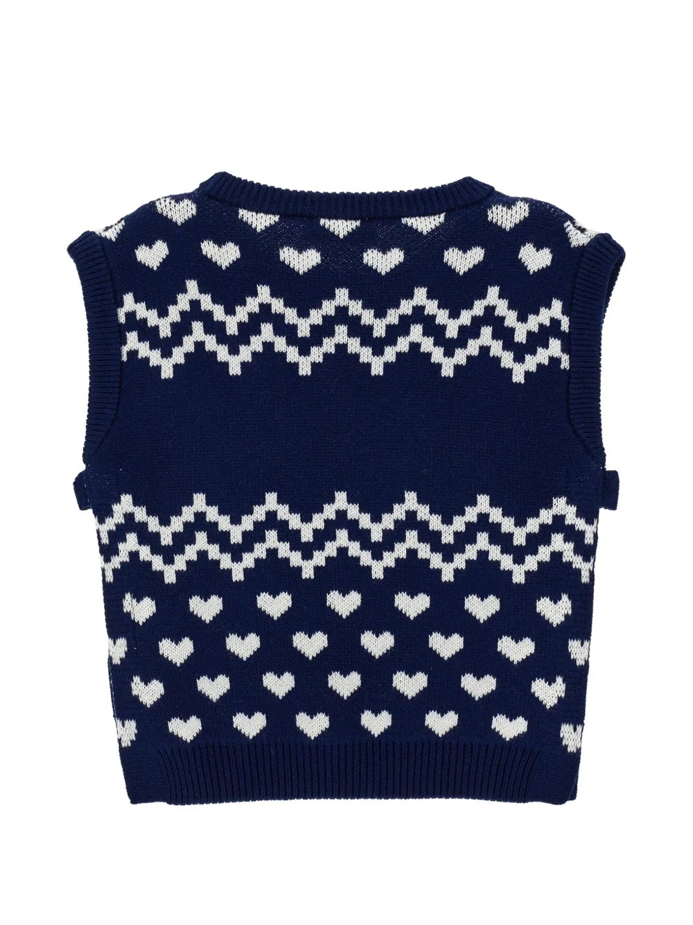 PHK-I9H308 NAVY LOGO KNIT VEST