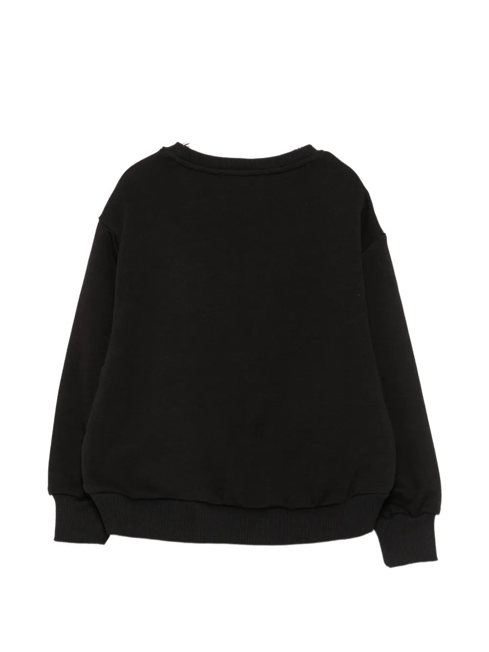 EFK-EFFE185 BLACK APPLIQUE SWEATSHIRT