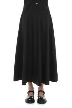 MSC-A0125 BLACK COTTON SKIRT