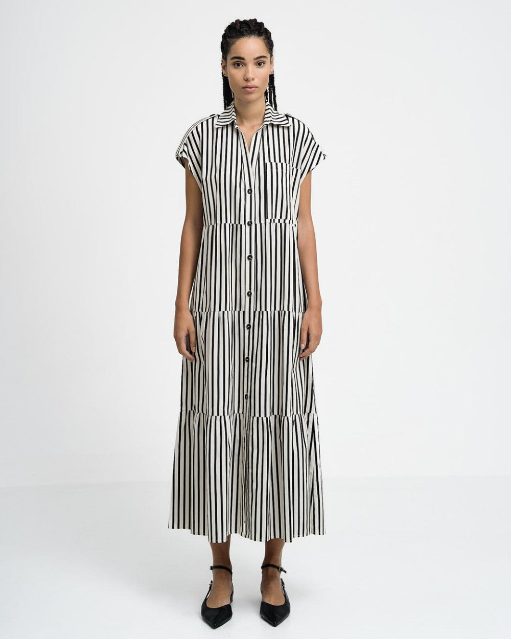 ACC-43-3340-061 STRIPED SHIRT DRESS