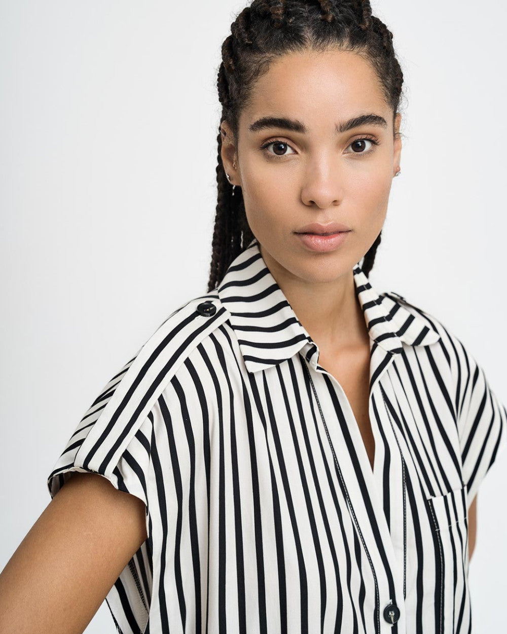 ACC-43-3340-061 STRIPED SHIRT DRESS