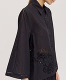 ACC-43-7061-622 BLACK DETAIL BLOUSE