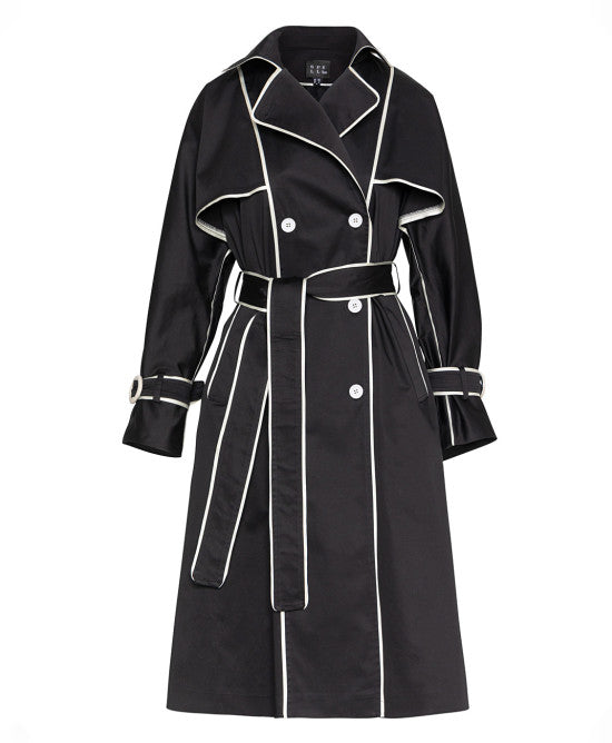 ACC-43-9004-500 BLACK & WHITE TRENCH COAT