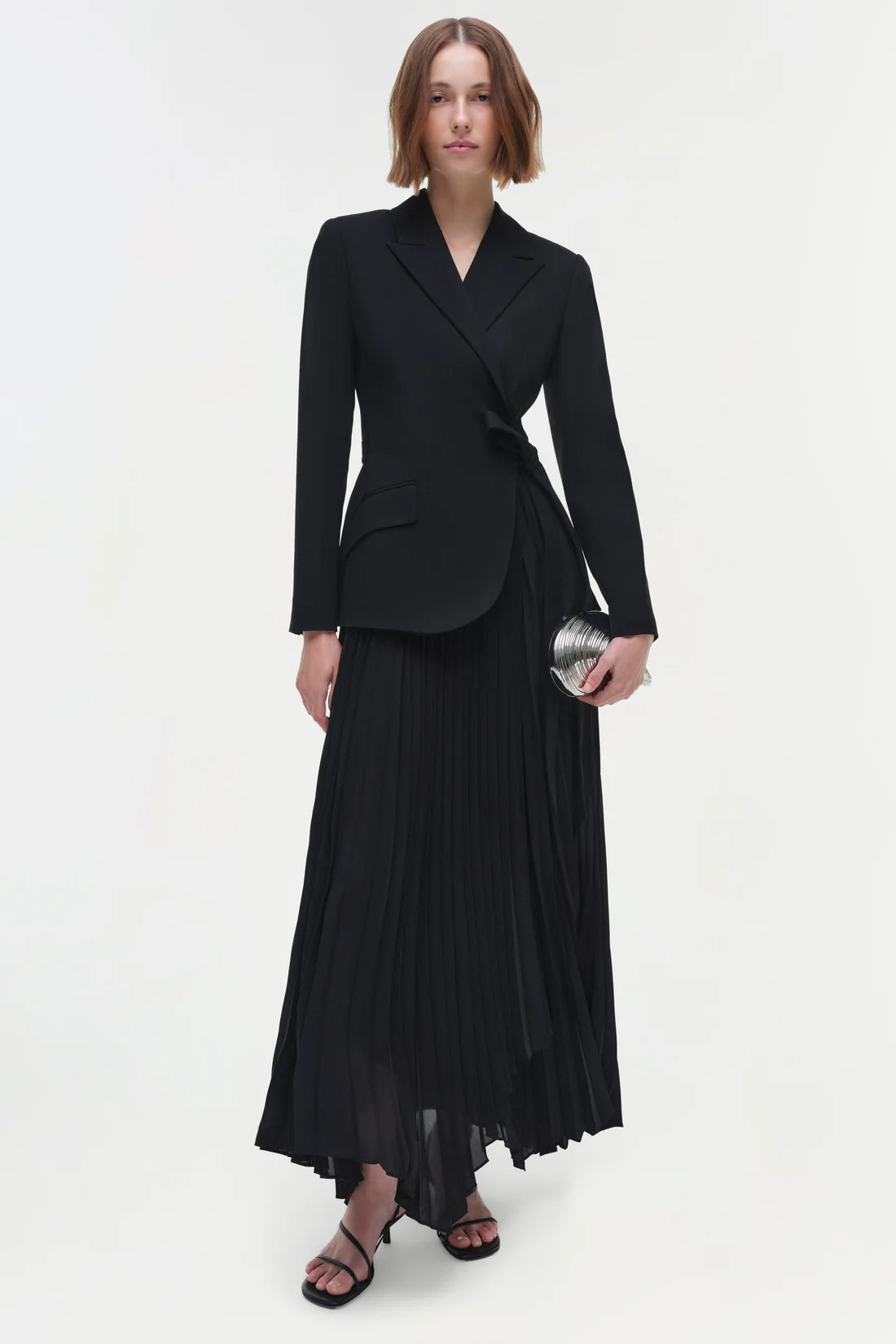 SMK-AMBRETTA BLACK COMBO BLAZER DRESS
