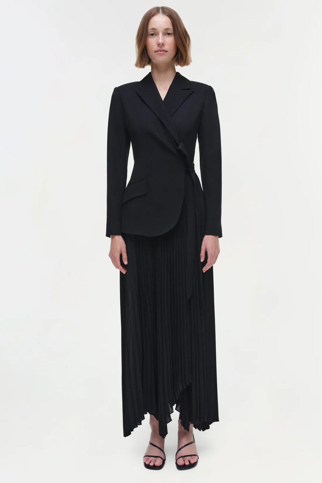 SMK-AMBRETTA BLACK COMBO BLAZER DRESS