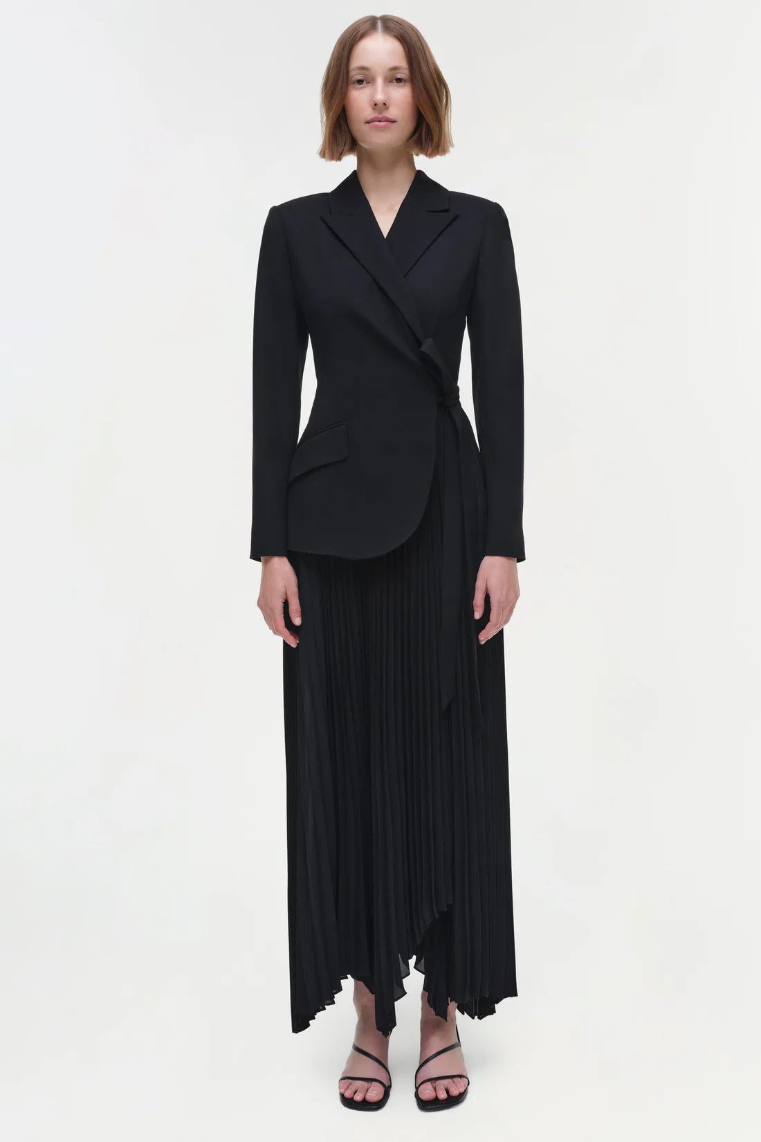 SMK-AMBRETTA BLACK COMBO BLAZER DRESS