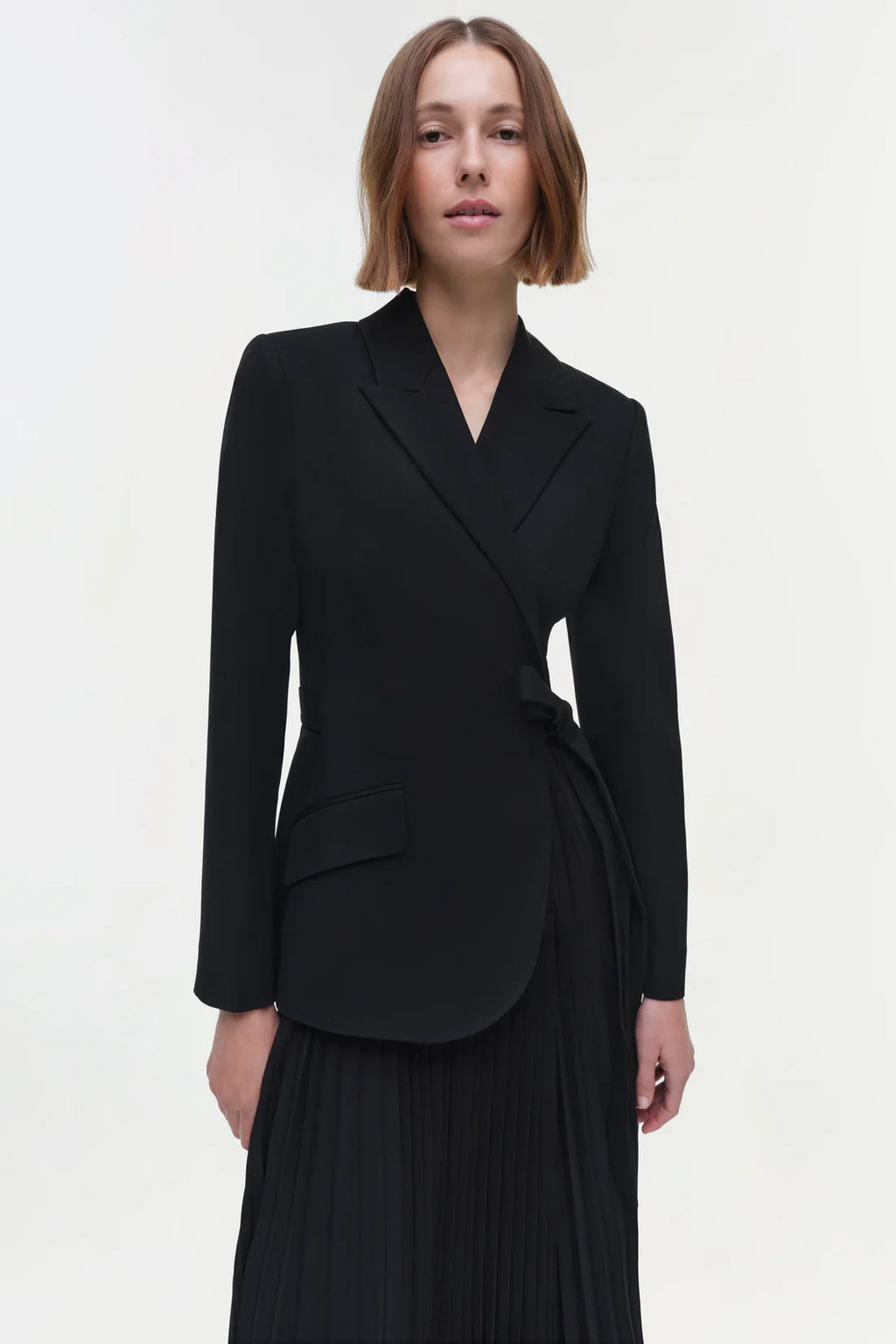 SMK-AMBRETTA BLACK COMBO BLAZER DRESS