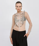 ACC-44-7014-911 BLACK&WHITE BLOUSE