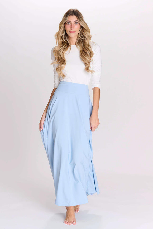 MIZ-442403 CIRCLE SKIRT IN BLACK OR BLUE