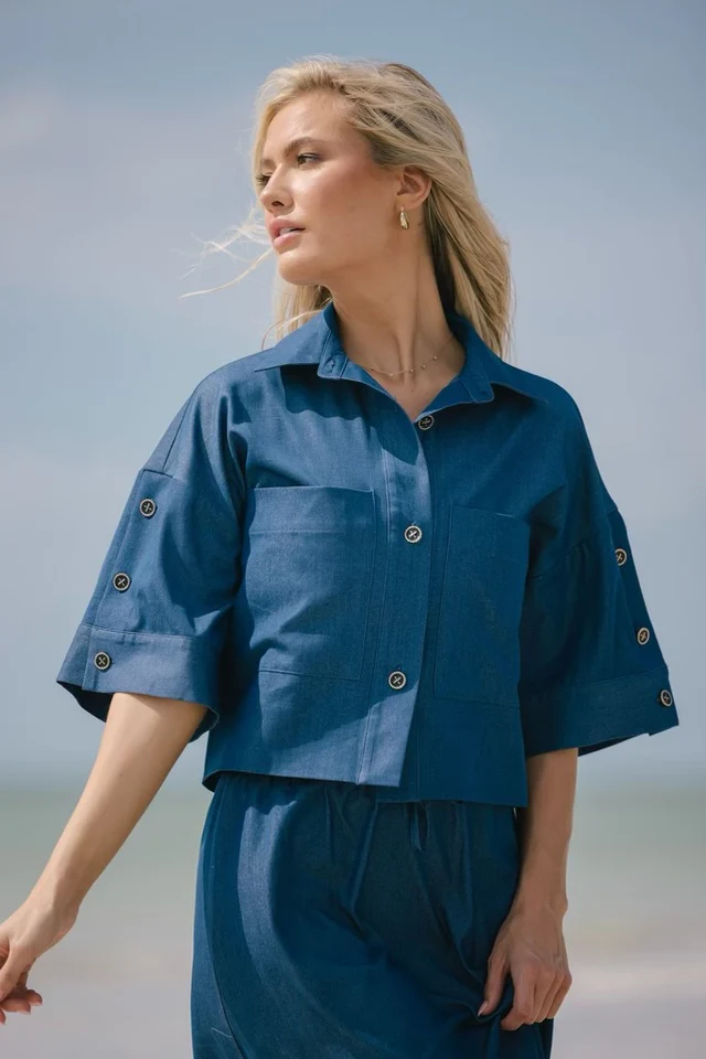 ALZ-J483 IVORY DIANA SHIRT