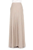 ABF-A0106 BEIGE PLEATED SKIRT