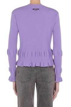 MSC-K1V0935 PINK RUFFLE TOP