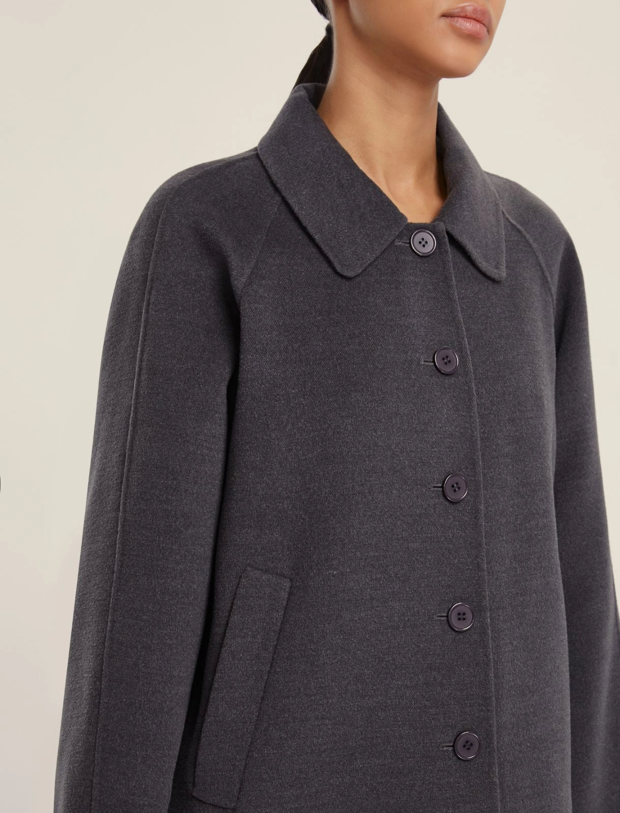 EBM-252508601 CLIP BLACK WOOL JACKET