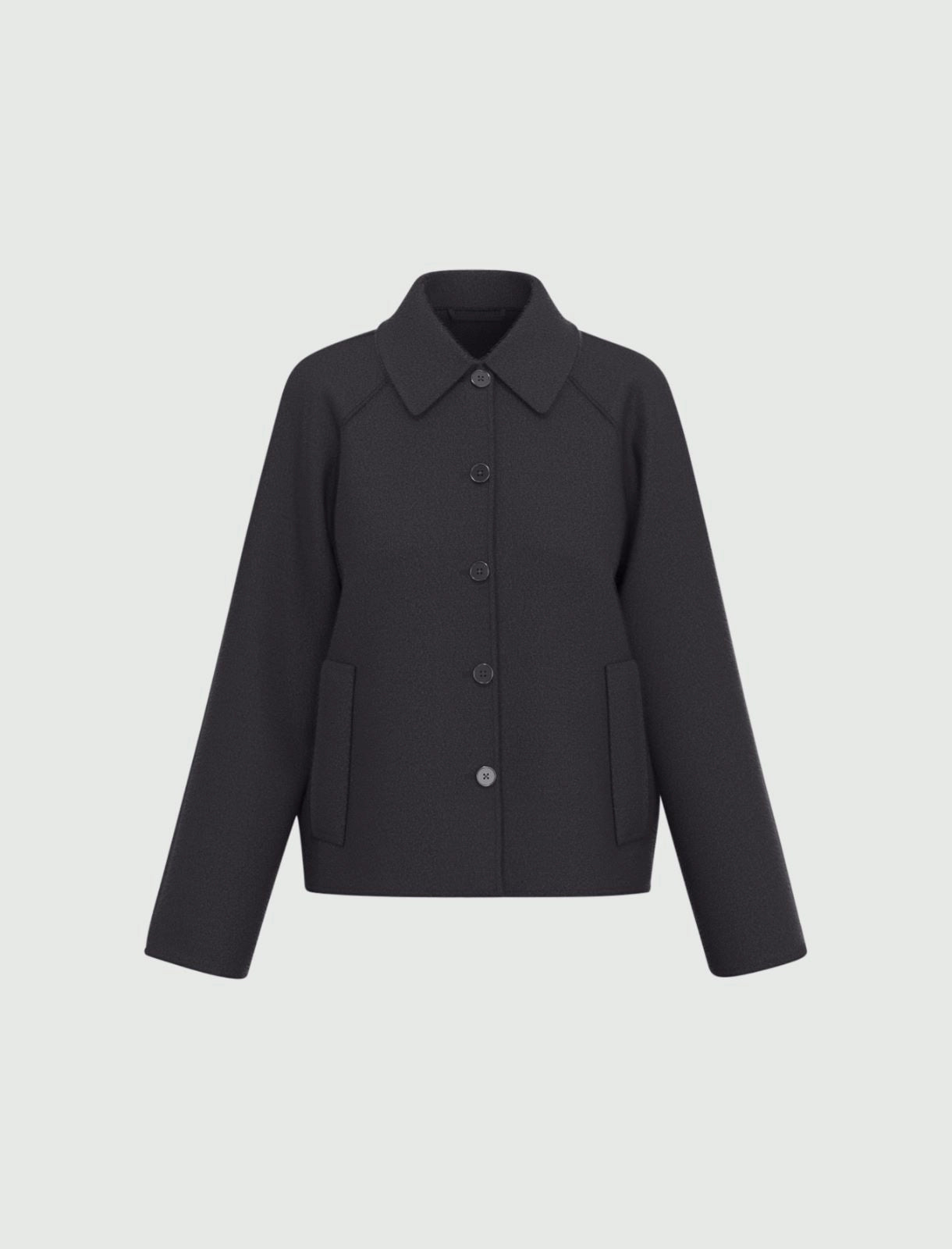 EBM-252508601 CLIP MELANGE GREY WOOL JACKET