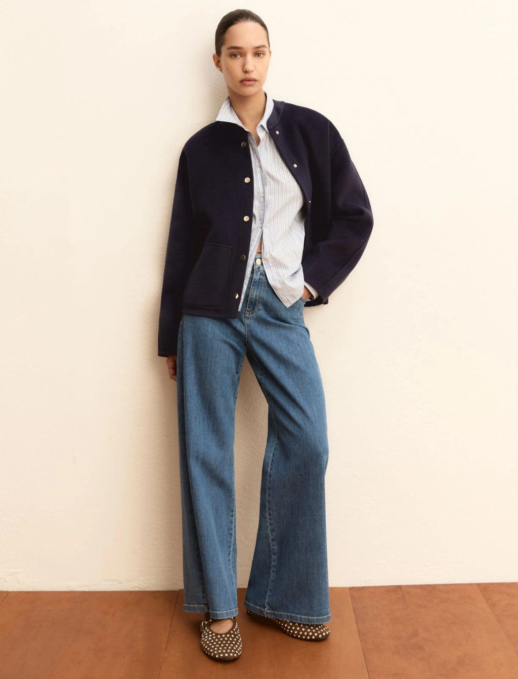 EBM-261511112 EMMLIUTI BLUE STRIPED SHIRT