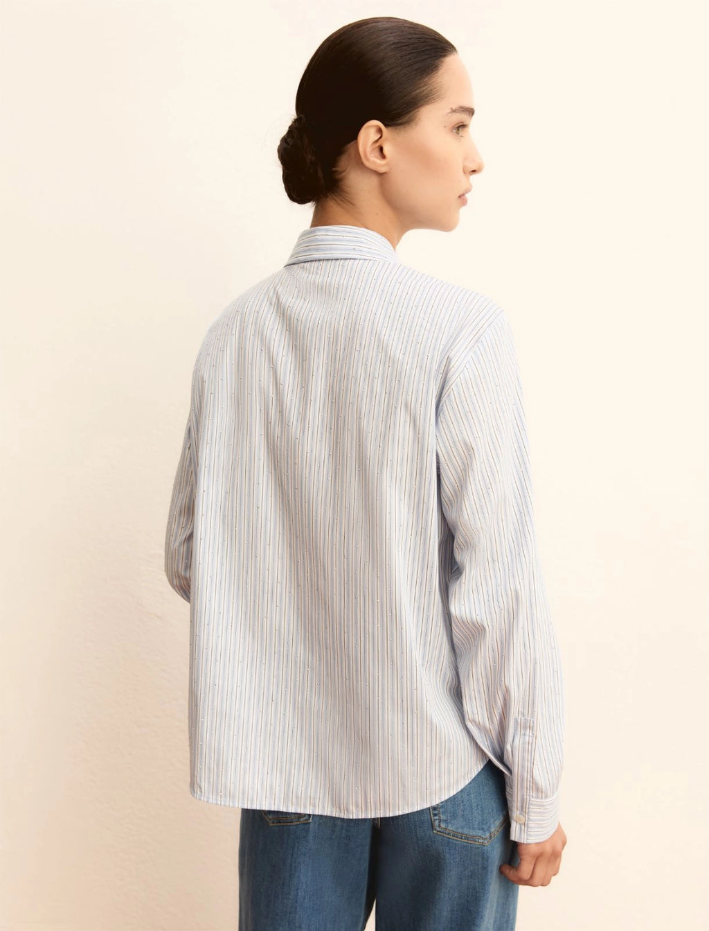 EBM-261511112 EMMLIUTI BLUE STRIPED SHIRT
