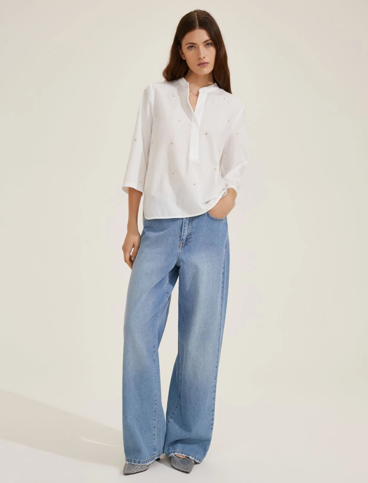 EBM-251511115 BRUSSON WHITE BLOUSE
