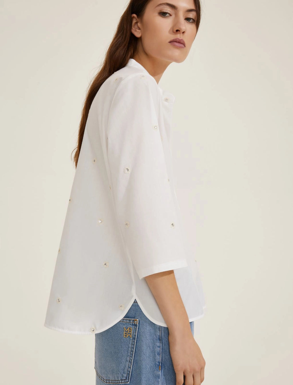 EBM-251511115 BRUSSON WHITE BLOUSE