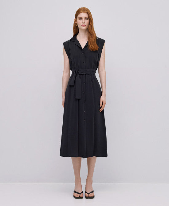 ACC-3402-405 BLACK SLEEVELESS DRESS