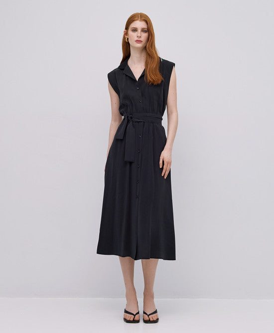 ACC-3402-405 BLACK SLEEVELESS DRESS