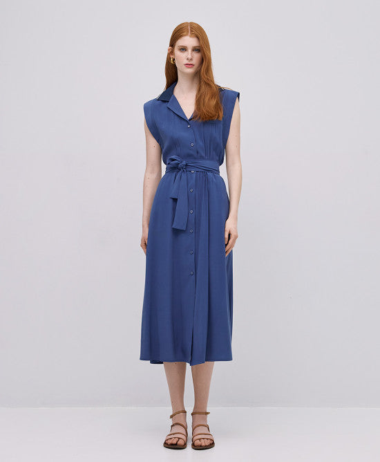 ACC-3402-405 BLUE SLEEVELESS DRESS