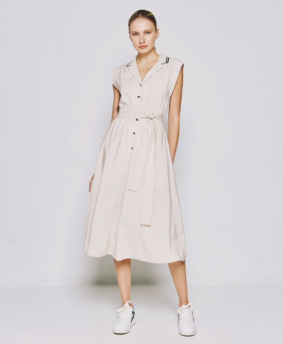 ACC-3402-405 VANILLA SLEEVELESS DRESS