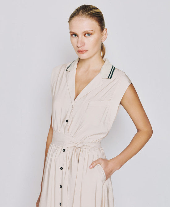 ACC-3402-405 VANILLA SLEEVELESS DRESS