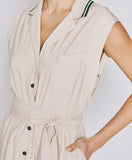 ACC-3402-405 VANILLA SLEEVELESS DRESS