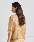 ACC-7059-467 GOLD LACE CROP BLOUE