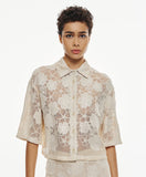 ACC-7064-261 OFF-WHITE MESH BLOUSE