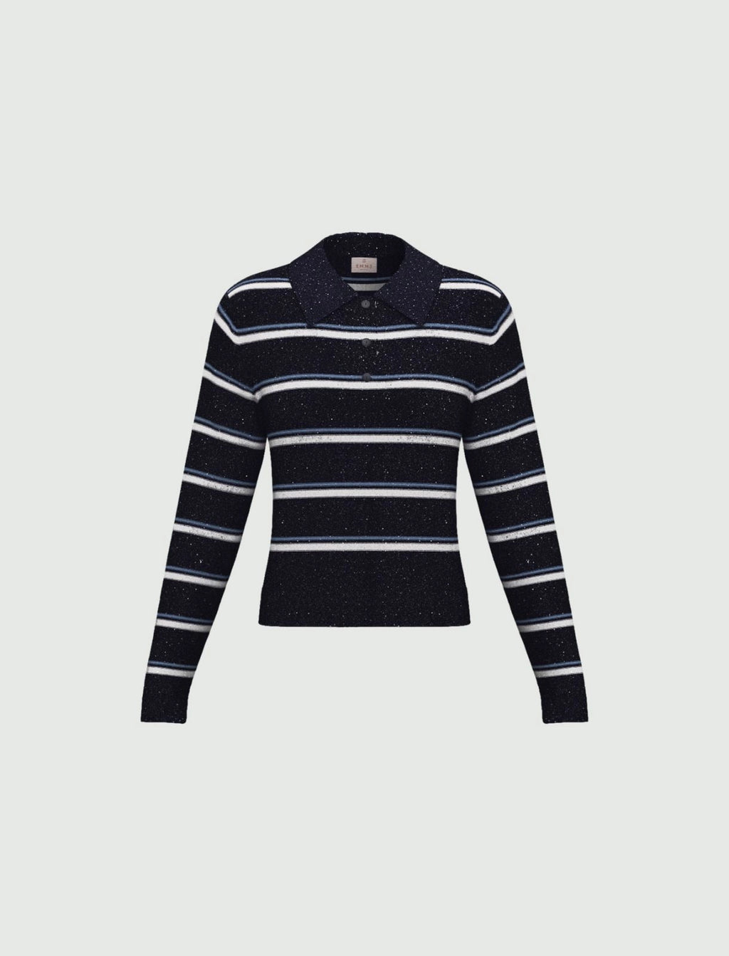 EBM-261536102 EMMABATE NAVY TRIPE TOP