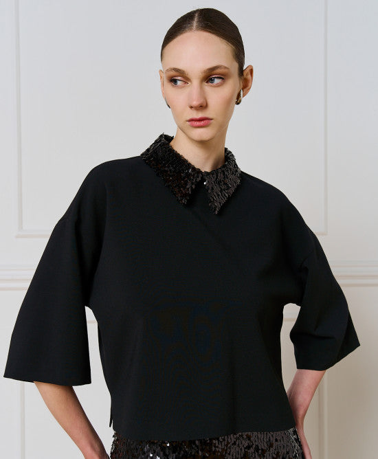 ACC-54-2015-515 BLACK COLLAR TOP