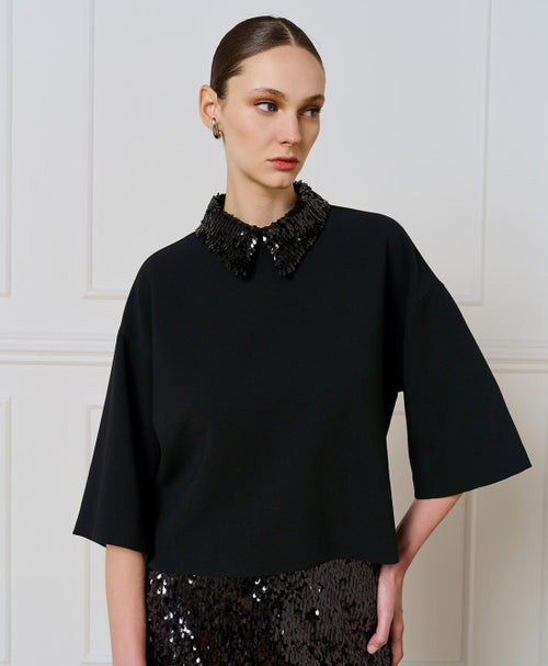 ACC-54-2015-515 BLACK COLLAR TOP