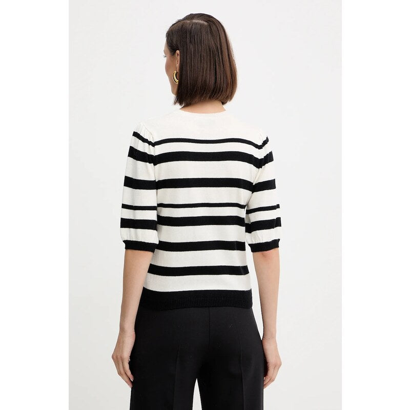 TWS-252TP3090 BLACK&WHITE STRIPED TOP